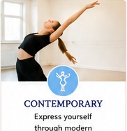 Contemporary dance class