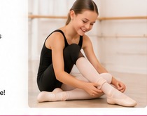 Dance student sitting in studio